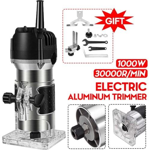 NEW 1000W 32000r Wood Router Tool Combo Kit Electric Woodworking Machines Power Carpentry Manual Trimmer Tools Milling Cutter