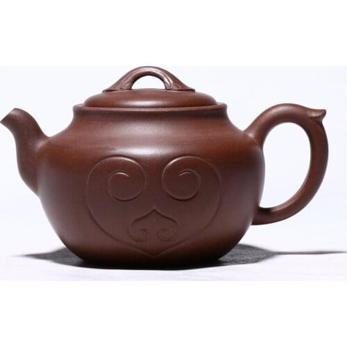 New Purple Clay Teapot Gift Teapot Raw Purple Clay Ruyi Lotus Seed Kung Fu Tea Set Teapot Household Teapot Chinese Tea Set