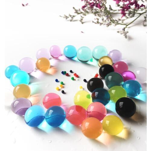 2000pcs/pack Crystal Soil Orbiz Growing Water Balls Water Beads Gel Balls for Potted Plants Decoration Wedding Home Decor