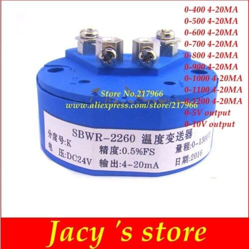 K type temperature transmitter 4-20MA module Thermocouple output transmitter SBWR-2260 sensor 0-5V 0-10V output