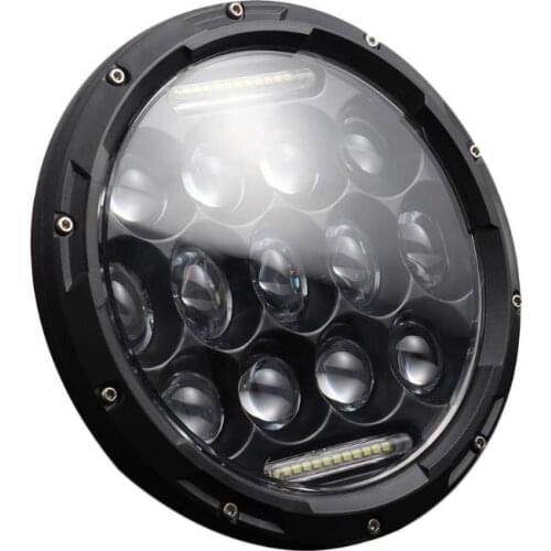 Durable LED Headlight Multi-function 7 inch Round 140W LED Headlight with Hi/Lo Beam DRL for Jeep Wrangler JK TJ LJ