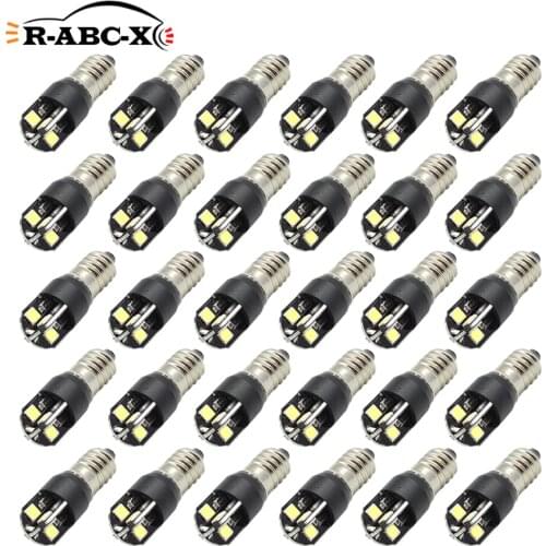 RUIANDSION Wholesale 30PCS E10 Screw Thread 6V 3030SMD 150Lm 6000K Bike Engine Light Lantern Torch Lamp 4D Flashlight Replacment