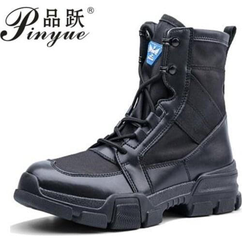 Outdoor sports Brand Men Boots Tactical Military Combat Boots Outdoor Hiking Boots summer Shoes Light Non-slip Men Desert Boots