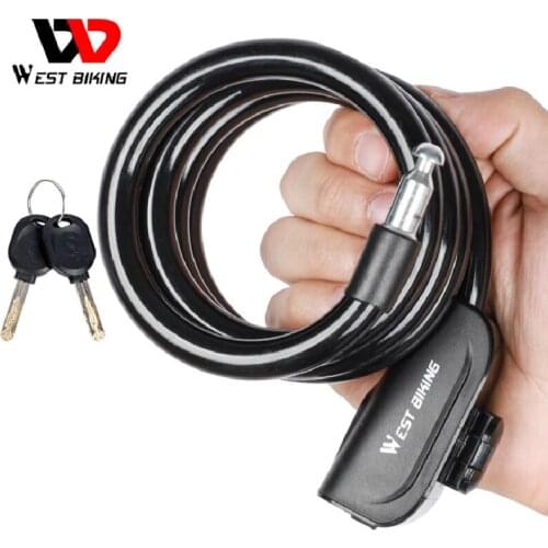 Bike Lock Anti Theft Security Bicycle Accessories Key Password Cable Lock MTB Road Bike Motorcycle Cycling Lock