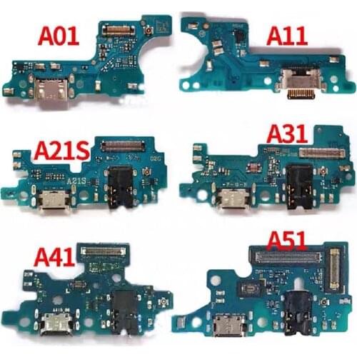 10Pcs USB Charging Dock Port Board Connector For Samsung Galaxy A11 A21 A31 A41 A51 A71 Flex Cable Replacement parts