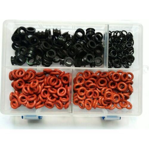 100unit/box fuel universal injector rubber seals kits rubber oring repair kits (AY-SK100)