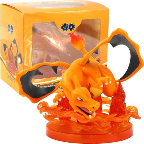 12cm Pokemon Anime Pikachu Charizard Dolls Anime PVC Action Figures Toys Model Doll Birthday Gift