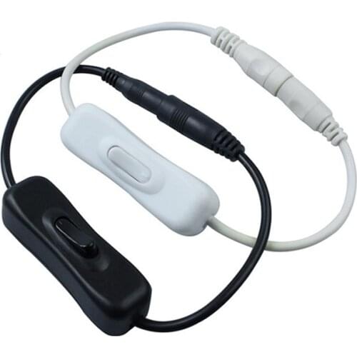 DC 12V 1-5A 2.1x5.5mm for In Line Power Cable Connectable Jack Wire With ON OFF Switch For LED Strip Light Wholesale Price