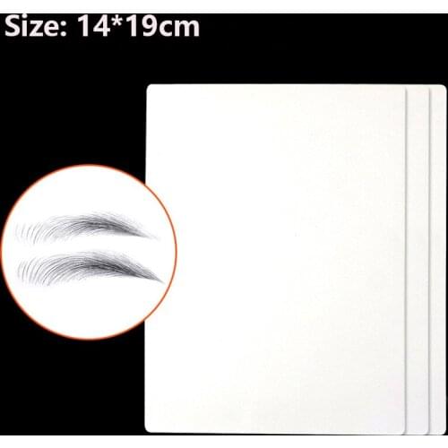 3pcs White/Skin Synthetic Leather Tattoo Fake Skin Makeup Beginner Practice Microblading Double Permanent Tattoo Supplies