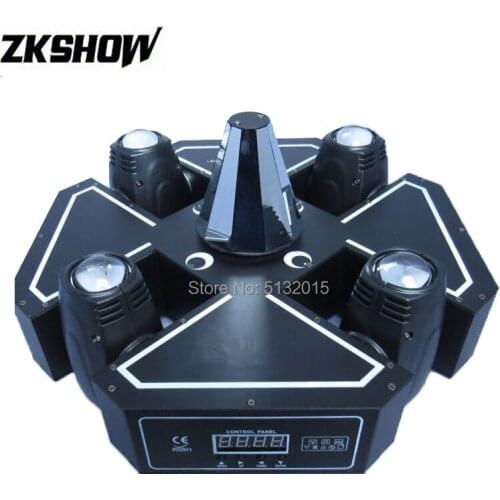 4*10W Scan+Beam+Spider Lotus Moving Head 90W Pro Sound Auto Stage Lighting Equipment Luz Dj Disco Party Wedding Live Music Event