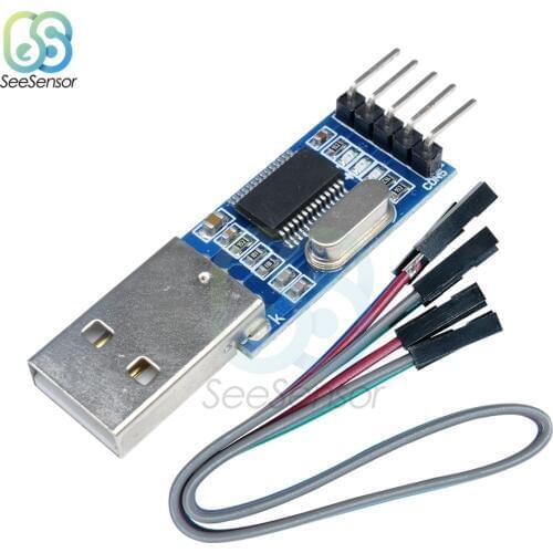 USB to RS232 TTL Converter Adapter Download Board Module PL2303 PL2303HXA Convert Serial Cable with Flexible Cover 4Pins Cable