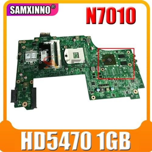 Akemy For DELL N7010 Laptop Motherboard CN-0V20WM 0V20WM V20WM DAUM9BMB6D0 HM57 HD 5470 1GB 100% Tested