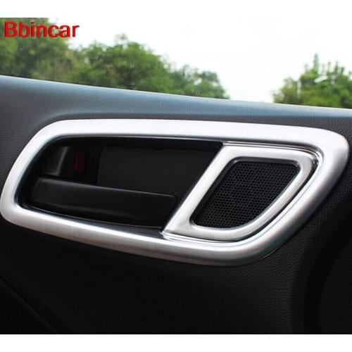 Bbincar ABS Chrome Inner Door Handle Bowl Trim Sticker interior Door Auto Accessories 2pcs For Honda New City 2015 2016