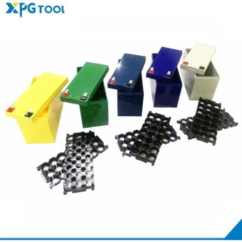 Battery box 32650 18650 lithium iron phosphate/Lifipo4 battery box 3.2V6.4V power bracket 9.4V12.8V moped ABS fixed box