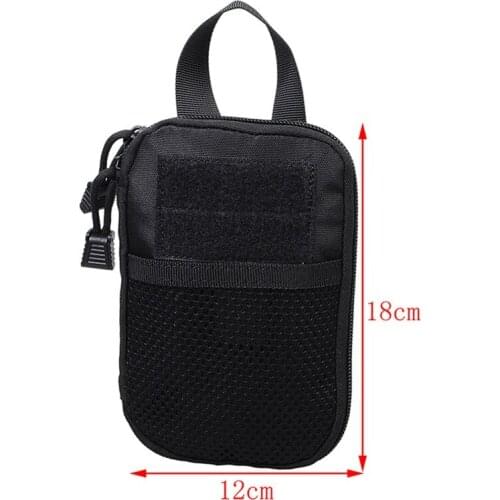 EDC Tactical Molle Medical Pouch Outdoor Hiking Camping Travel Storage Purse Mobile Phone Holder Hunting Bag Military Waist Pack