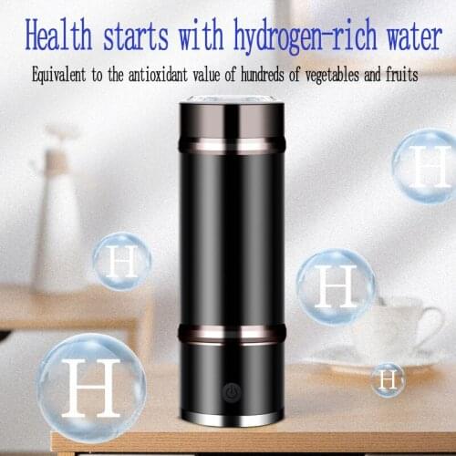 SPE/PEM Hydrogen Rich Generator Water Ionizer Bottle Stainless Steel Alkaline Thermal Cup Ozone Residual Chlorine Exhaust