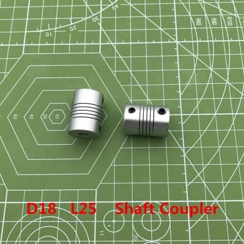 2019 New Sale Rodamientos 3pcs Flexible Coupler Shaft Coupling D18 L25 Cnc Router Parts Hole Size 3mm, 4mm ,5mm, 6mm, 6.35mm