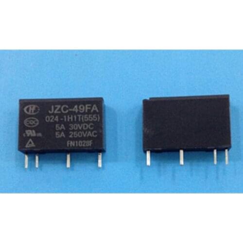 HOT NEW JZC-49FA-024-1H1T JZC-49FA 024-1H1T 24VDC 024-1H1T-24VDC 24V 5A relay DIP4