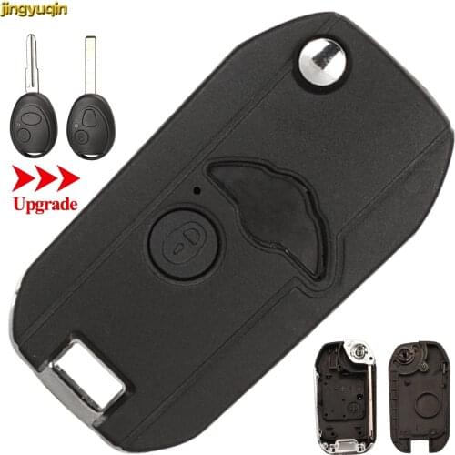 Jingyuqin 10pcs Remote Car Key Fob Shell For BMW Mini One Cooper S 75 E34 E36 E39 E46 R50 R53 Z3 Z4 X3 X5 Land Rover Modified 2B