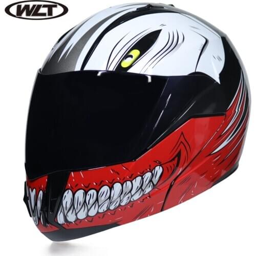 Motorcycle helmet helmets with double shields approved for upward movement, for use by all children riding casco moto capacete
