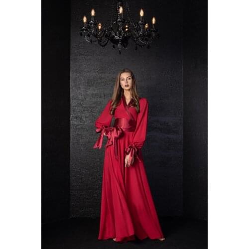 Lo&Li 2021 New Sexy Lingerie Womens Ladies Bride Robes Kimono Robe Satin Silk Lace Night Wear Gown Sleepwear