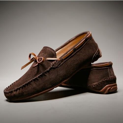 New Men Shoes Loafers Slip-ons Casual Driving Shoes Antiskid Light Outdoor Flats High Quality Retro Tassel Soft Summer Footwear