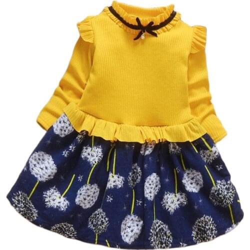 Toddler Girls Lace Pearl Dress Petals Kids Full Sleeve Floral Mesh Casual Knitted Dresses Children Clothing Spring Autumn Baby