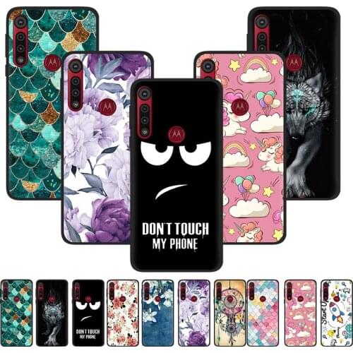 Phone Case For MOTO G8 Play Anti-knock Soft Case Waterproof Dirt-resistant Shockproof Lanyard Silicone TPU Wristband Fashionable