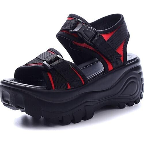 Sandales Femme 2018 Nouveau Students Flat Platform Sandals Zapatos Mujer Chaussures Femme Scarpe Donna Women Gladiator Sandals