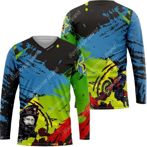 Sportswear Downhill Jersey MTB Enduro Offroad larga Mountain Bike Motocross Jersey BMX DH MTB T-Shirt