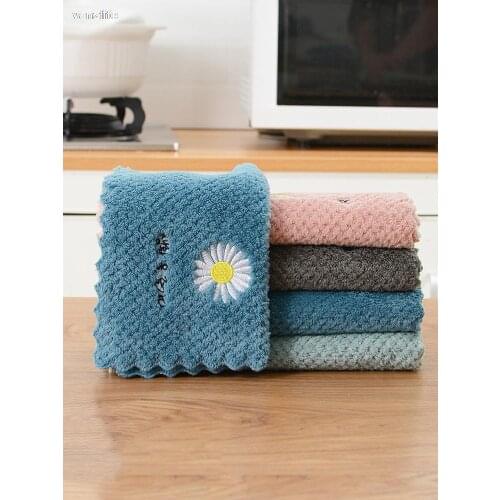 Dish cloth towels household cloth water dropping the housework clean kitchen with a non-stick oil clean table to small towel