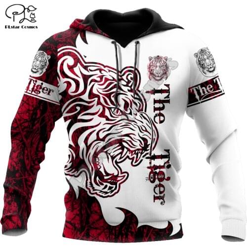 PLstar Cosmos Beautiful Tiger 3D Printed Animal Hoodies Sweatshirts Zip Hooded For Men And Women Casual Streetwear Style-T21
