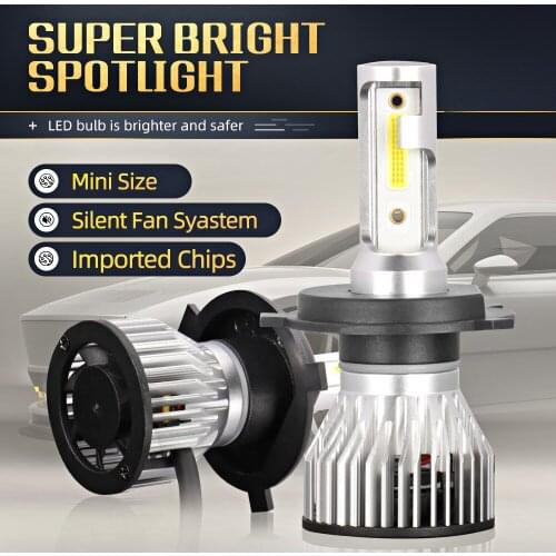 Turbo Led H4 Headlights Car Lamps Fog Lights for Auto Automotive Motorcycle 9005 9006 9004 9007 H13 H1 H7 H11 LED Headlight Bulb