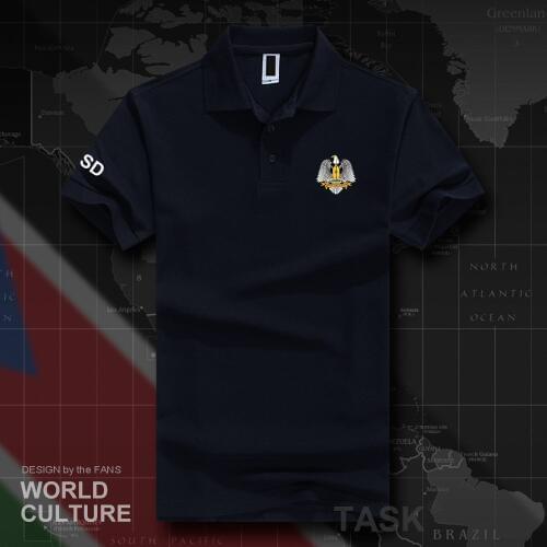 South Sudan 2018 polo shirts men short sleeve white brands printed for country cotton nation team new fashion Sudanese SSD 20