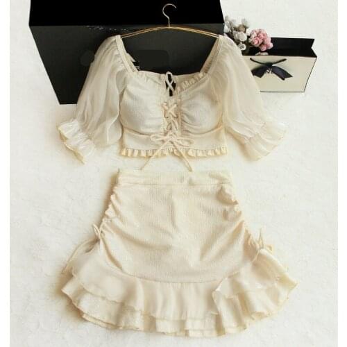 STAERK Split swimsuit female pure wind to cover meat student swimsuit