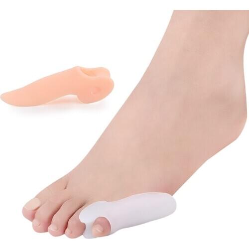1Pair Little Toe Thumb Daily Use Silicone Gel Toe Bunion Protector Foot Care Finger Toe Separator Hallux Valgus Toe Corrector