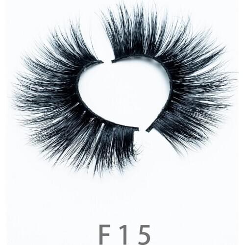 14-18mm F15 Eyelashes 3D Mink Lashes Luxury Handmade Mink Eyelashes Medium Volume Cruelty Free Mink False Eyelashes Upper Lashes