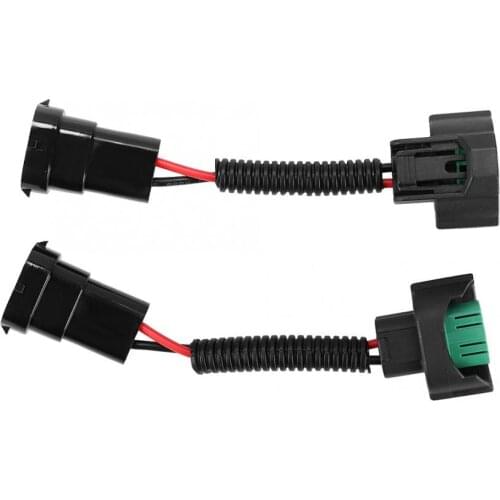 2Pcs H11 Bulb Lamp Base Adapter Socket Female Male Wire Plug Harness Holder For Car Headlight Conversion Adapter Harness