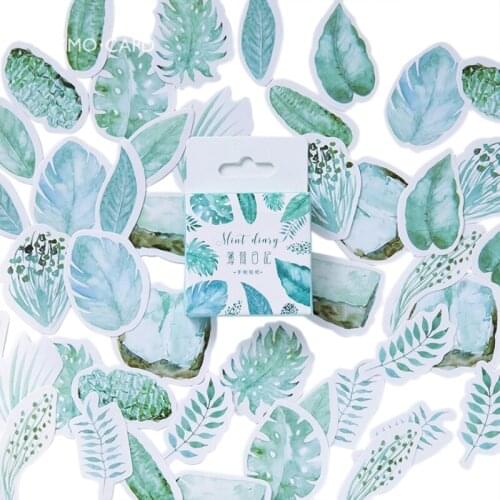 20packs/lot Creative Cute Mint Diary Paper Label Stickers DIY Scrapbook Notebook Album Sticker Wholesale Free Shipping