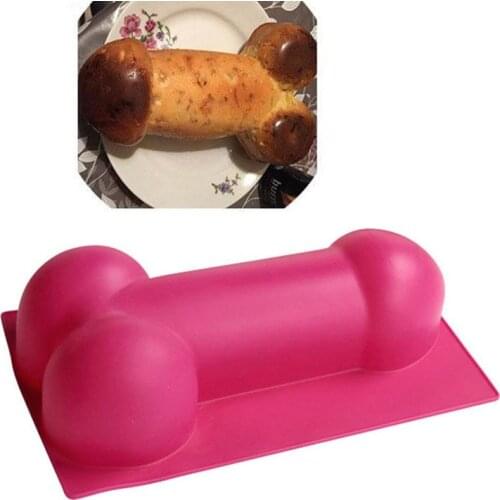 27.2CM Penis Shaped 3D Cake Mould Dick Silicone Soap Fondant Mold Birthday Party Spoof Cake Decorating Tools