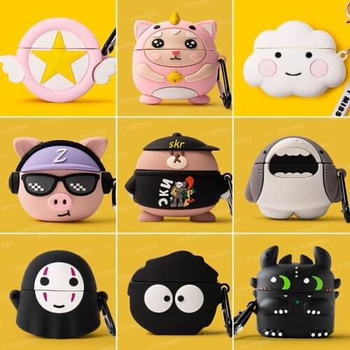 3D Cute Cartoon Animal Headset Case For Huawei Freebuds 4 Soft Silicone Bluetooth Earphone Funda For Freebuds 4 Case Cover Coque