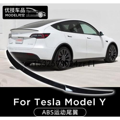 For New Tesla Model Y Tail Modified Top Wing Surround Turbulence Sports Decoration Accessories