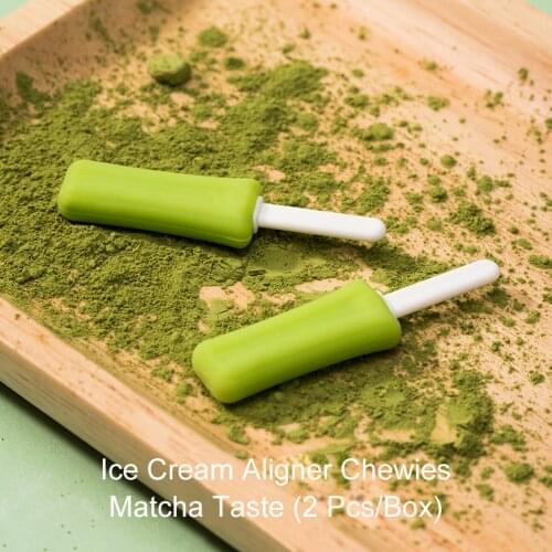 ICE Cream Shape Aligner Chewies 2pcs/pack Dental Aligner Seater Retainer Orthodontic Chew for Invisalign Aligners Clear&Braces