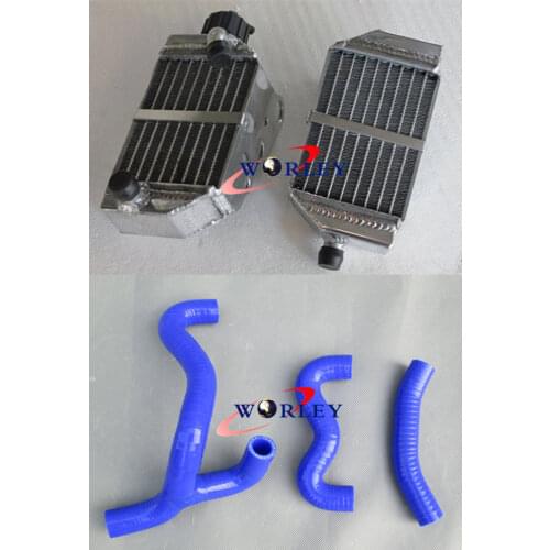 FOR KTM 50 SX/SXS MINI 50cc/49cc 2012-2018 2016 2015 Aluminum Radiator and hose BLUE