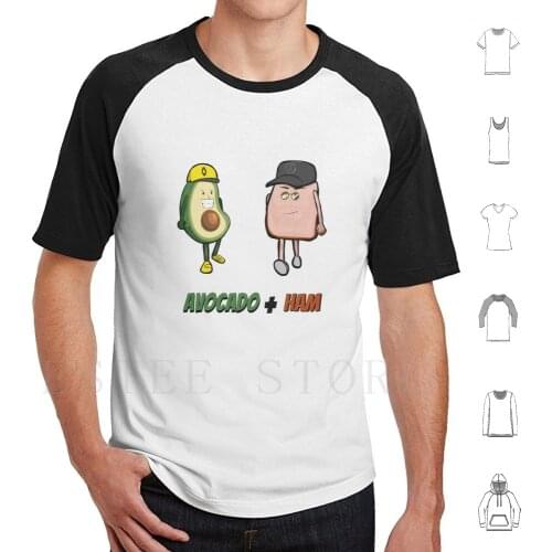 Avocado Ham T Shirt Print Cotton Kimi Kimi Daniel Ricciardo Leclerc Lewis Valtteri Bottas Race Raceday