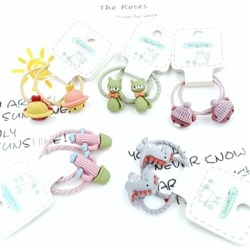 Fashion Hot Selling High Quality Korean Style Hair Band Children Kids Girls Protective Hair Rope Hair Rings Headpiece Gifts