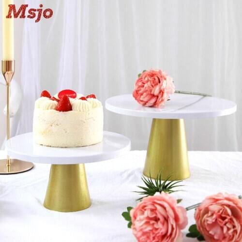 Msjo Cupcake Stand Metal Golden Dessert Table Christmas Wedding Birthday Party Decoration Cake Stand Pastry Fruit Display Tray