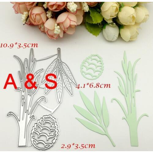 K38 METAL CUTTING DIES Leaves Christmas pine Gift Scrapbook Card Album Wedding Paper Craft Home Decor Embossing Stencil Punch