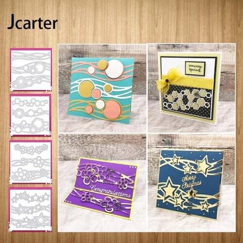 Metal Cutting Dies Stripe Star Flower circle Craft Stencil Diy for Scrapbooking Handmade Card Make Shape Album Decoration Model