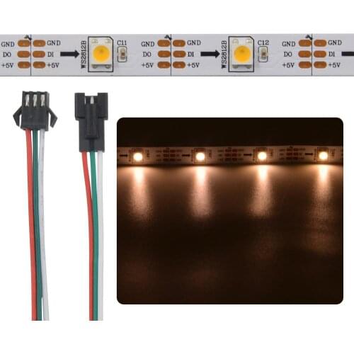 100M 20X5M Addressable LED Strip 30LEDs/m SK6812 5050 DC5V SK6812 Warm white/white color led pixel strip IP30 IP65 IP67